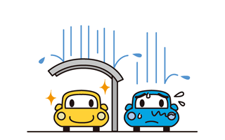 カーポート｜風雨から車を守ります