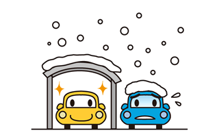 カーポート｜車を霜や雪から防ぎます